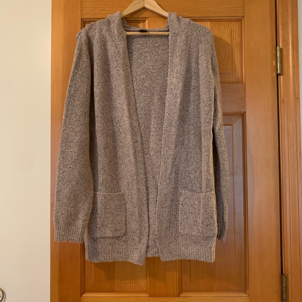 Hooded cardigan